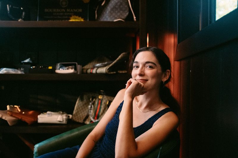 Bourbon Manor library, warm smile
